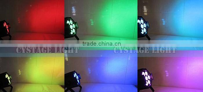 Disco Wash Led Mini Flat Par Lights 7X10W RGBW Led Par Light For Stage