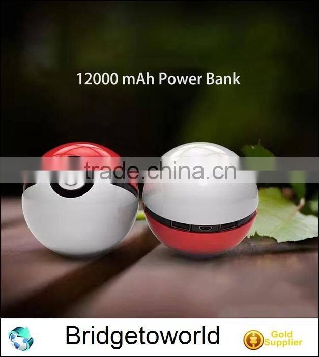 Wholesale 2nd Generation 8cm 8000 mAh Power Bank for Mobile Game Pokemongo Pokeball Mobile Charger