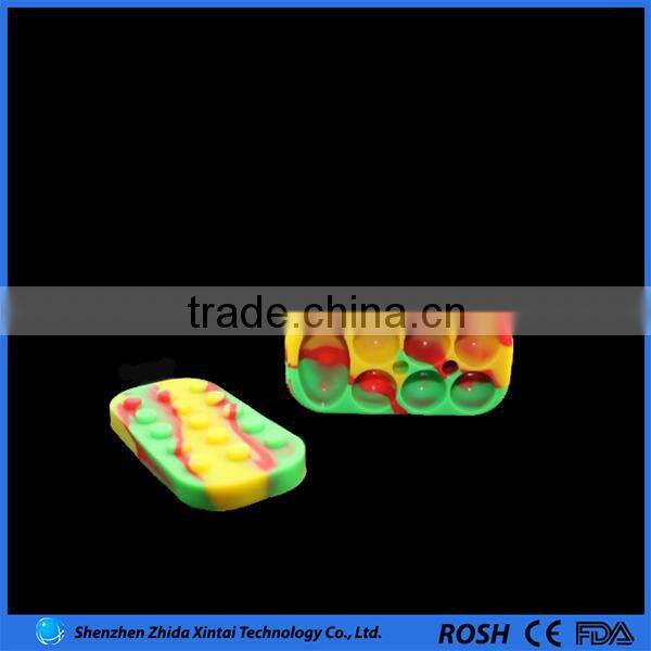 2015 alibaba website new product custom divided silicone wax container