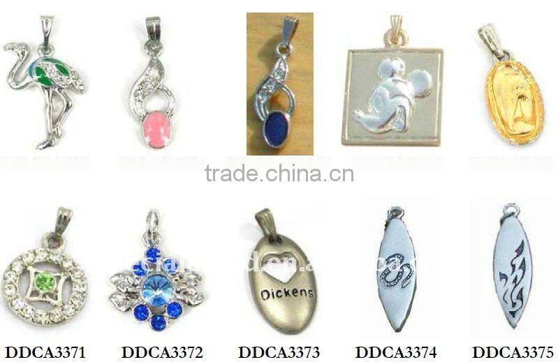 metal hockey ball charms/pendants