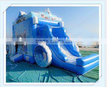 lovely inflatable bouncer with slide /inflatale jumping castle
