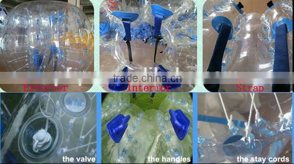 TPU PVC bumper loopy bubble soccer zorbing ball