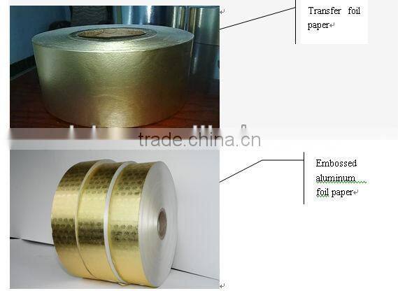 Cigarette UsingTransfer Aluminum Foil Paper for China Supplier