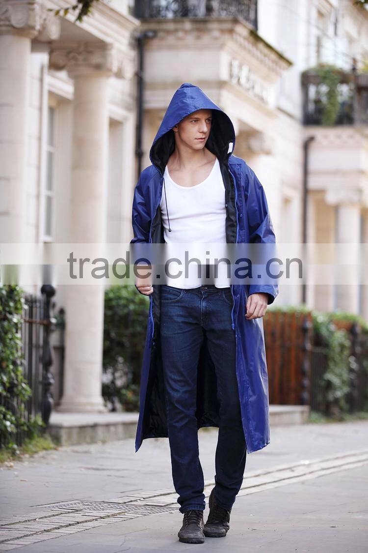waterproof long raincoat for men durable oilproof raincoat