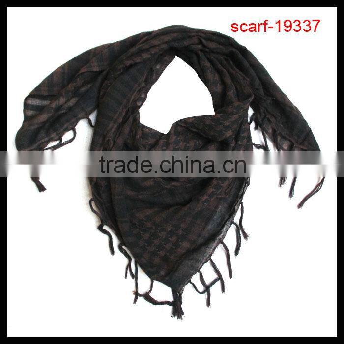 fashion lady polyester chevron triangle scarf tassel