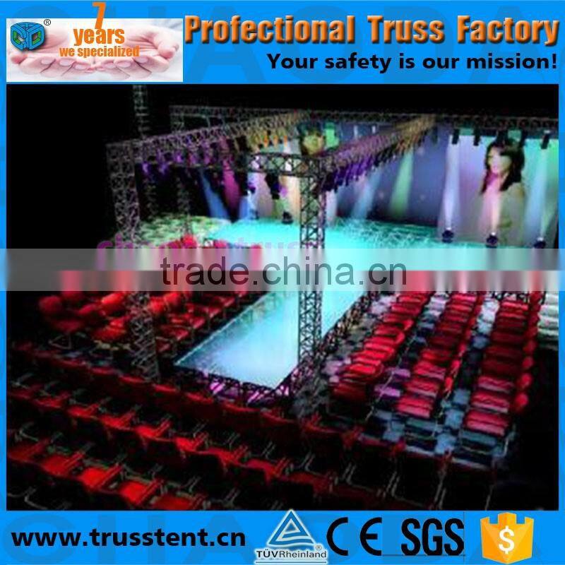 7.32X14.64m portable aluminum catwalk fashion show stage decorations