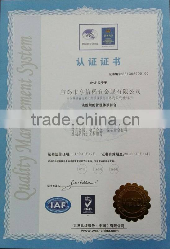 ASTM B338 high quality seamless titanium pipe tube