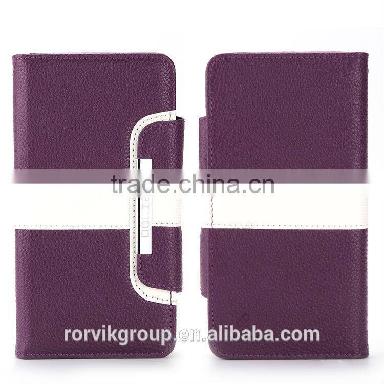 2 in 1 Wallet Leather cell phone case for iphone 6 plus