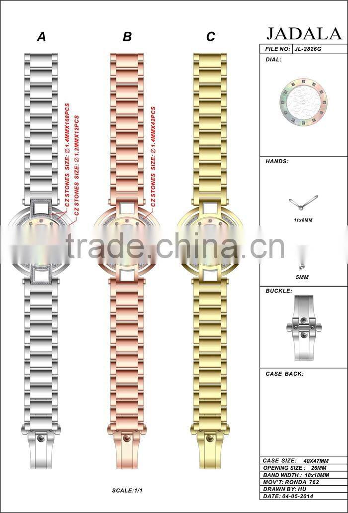 Custom Printing Logo Super Price Adjustable Bracelet King Quartz Watches Stainless Steel