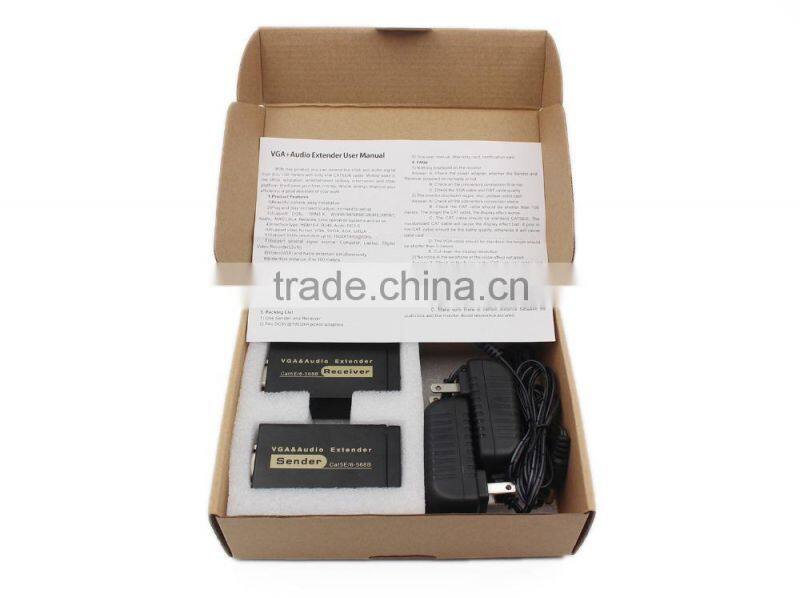Manufacture VGA+Audio Extender 100m VGA Extender YJS-VGA100M