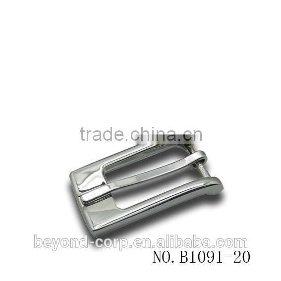 OEM women's 15mm silver polished cow horn buckles