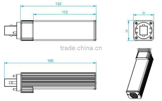 NEW Design G24 LED LAMPS Round&Square 5W/7W/9W/12W G23/G24/E27 LED Plug-in Light g24 led bulbs G24 LED lamp replacement