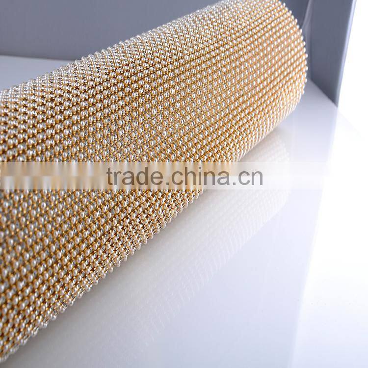 Hotfix aluminum diamond mesh for Christmas garments