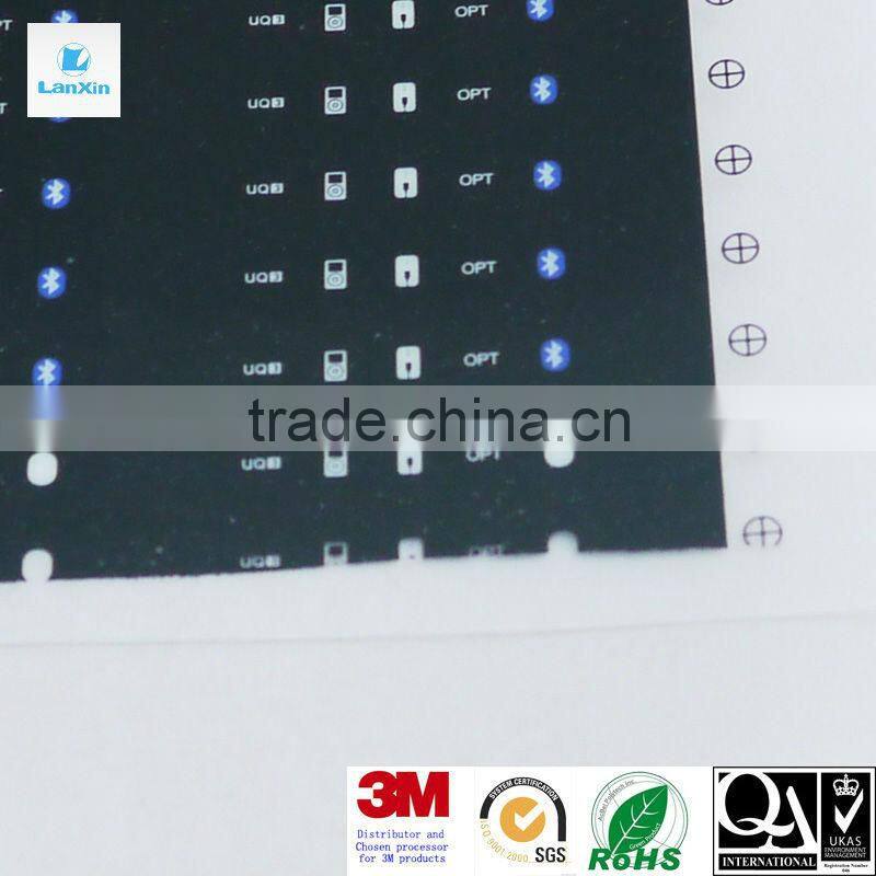 Thin Black PC sheet with print