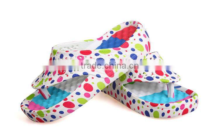 2015 ladies EVA hydrographics transfer printing slippers women