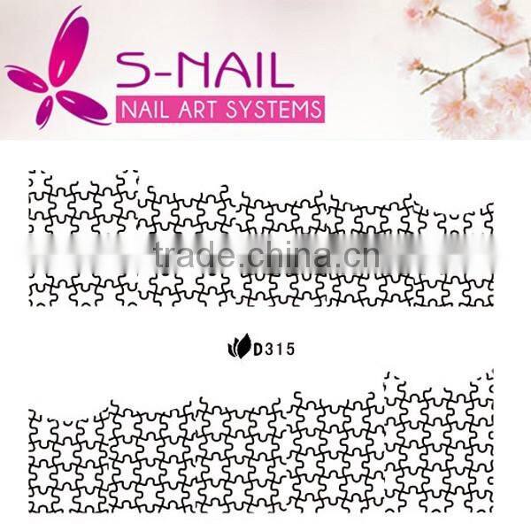wholesale New design Lace Nail Art Wraps / Nail Strips Stickers& Decals made in yiwu
