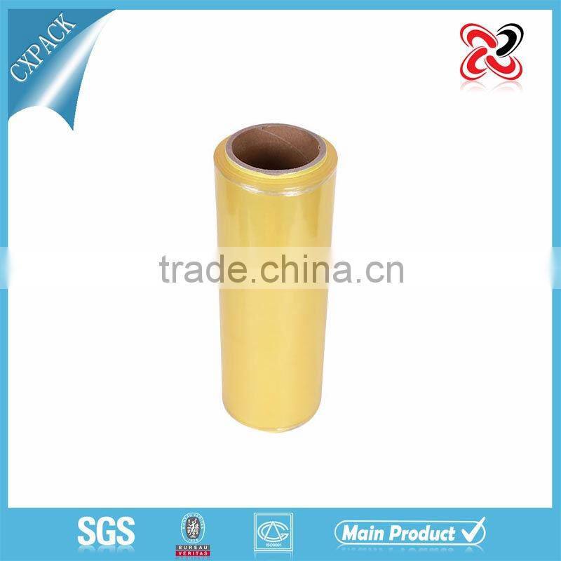 transprarent food grade PVC cling film/plastic wrap