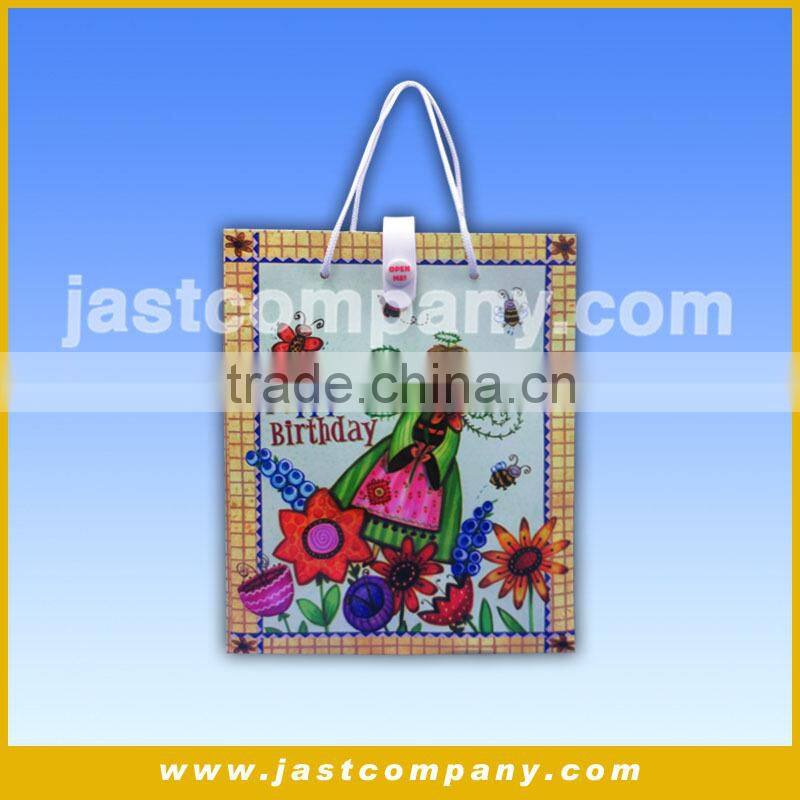 High Quality 4C Printing and Music Fancy Promotional Gift Paper Bag