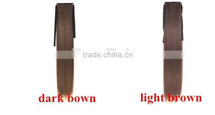 Fashion Synthetic Wrap Around Ponytail Extension Synthetic Ponytail Hair Mulitcolors
