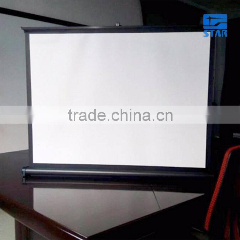 High End H40 40 inch 16:9 Portable Outdoor Foldable Hanging / Desk / Table Projector Screen, mini pull up screen
