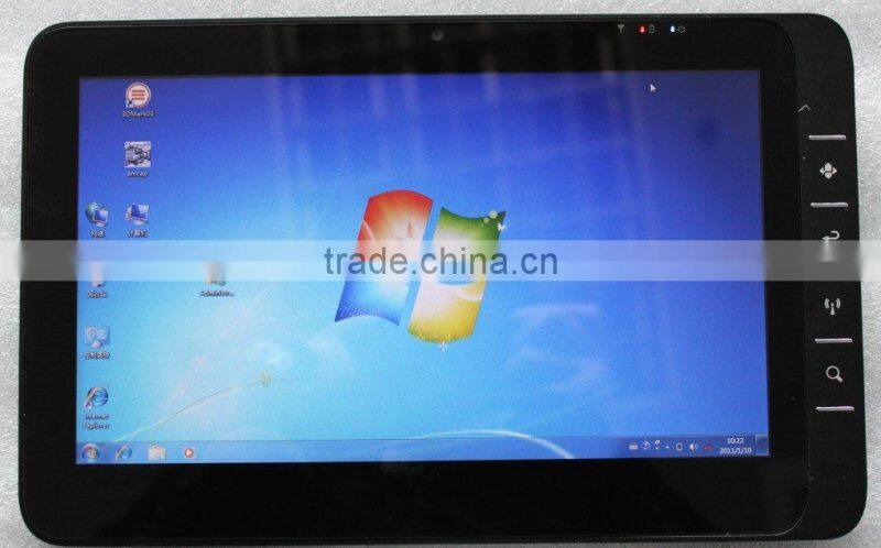 Teso Super Thin Capacitive Multi-Touch Panel X86 tablet pc L10 pro,3G, windows7 and Android2.2 double system,Meego