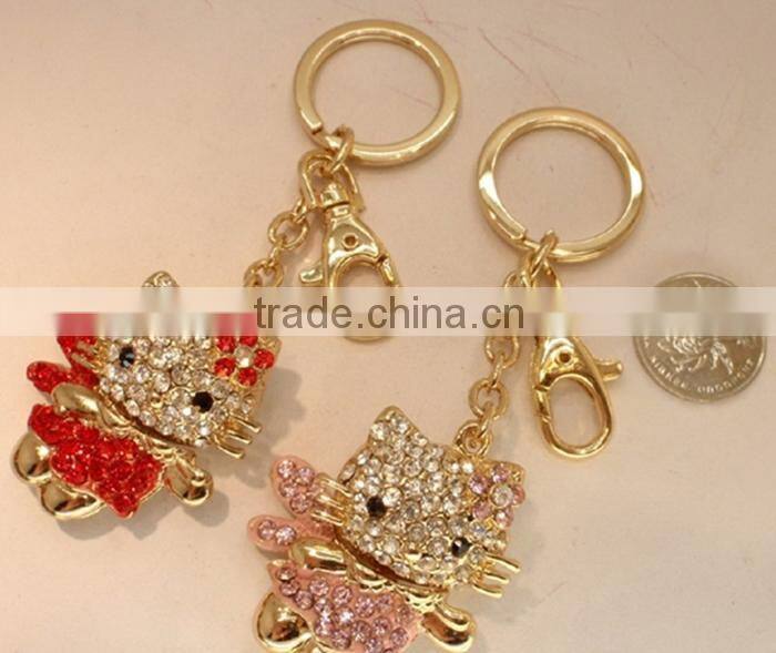 Custom 3d metal high heel shoes shaped keychain, keyring