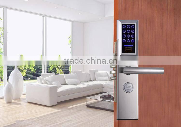 Tubular Smart RFID Electronic Hotel Door Cylinder Lock for Aparment