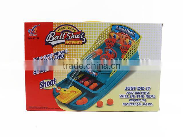 Plastic maze basketball shooting game