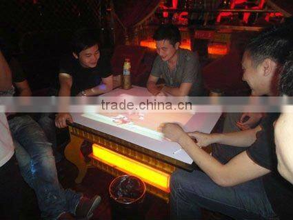Interactive bar game projection system for entertainment, club, light bar