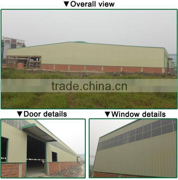 Steel shed general steel building with office, roof sandwich panel