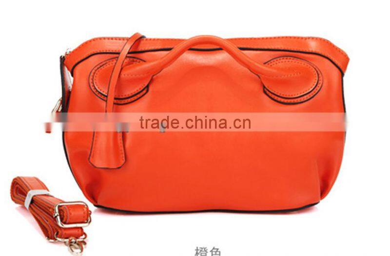 2016 black leather side bag for girls