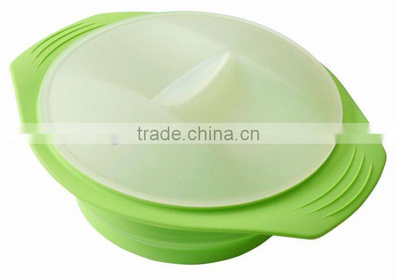 Baby Silicone Snack Food Feeding Bowls Toddler Dishes Set