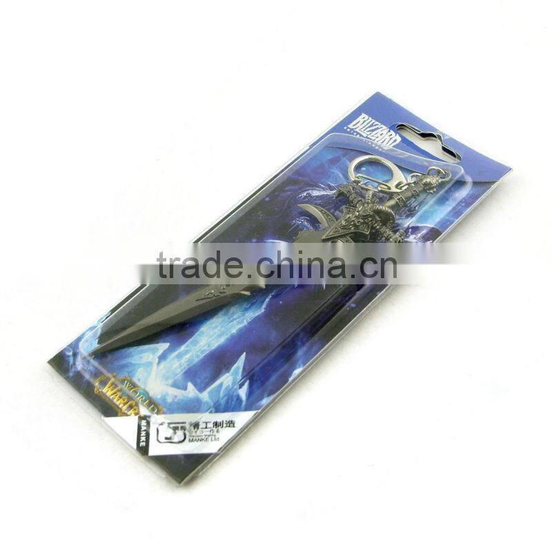2013 Fashion WOW World Of Warcraft Anime Sadness Frostmourne Sword Model Keychain 14.5cm