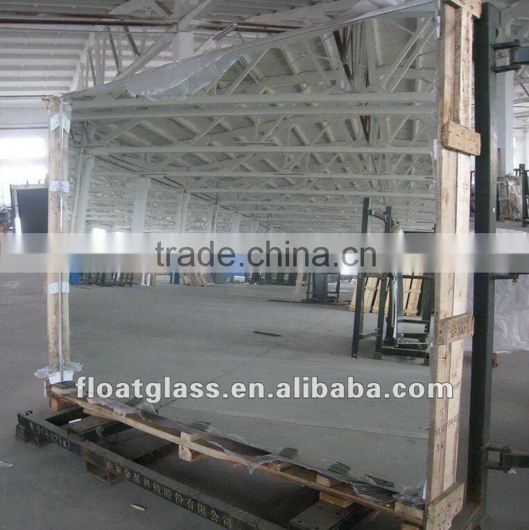 silver mirror with bevelled edge