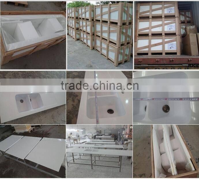 Artificial solid surface kitchen countertop , kitchen island countertop, bench top