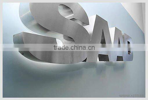 3D steel letter, 3D stainless letters, stainless steel letter 3D