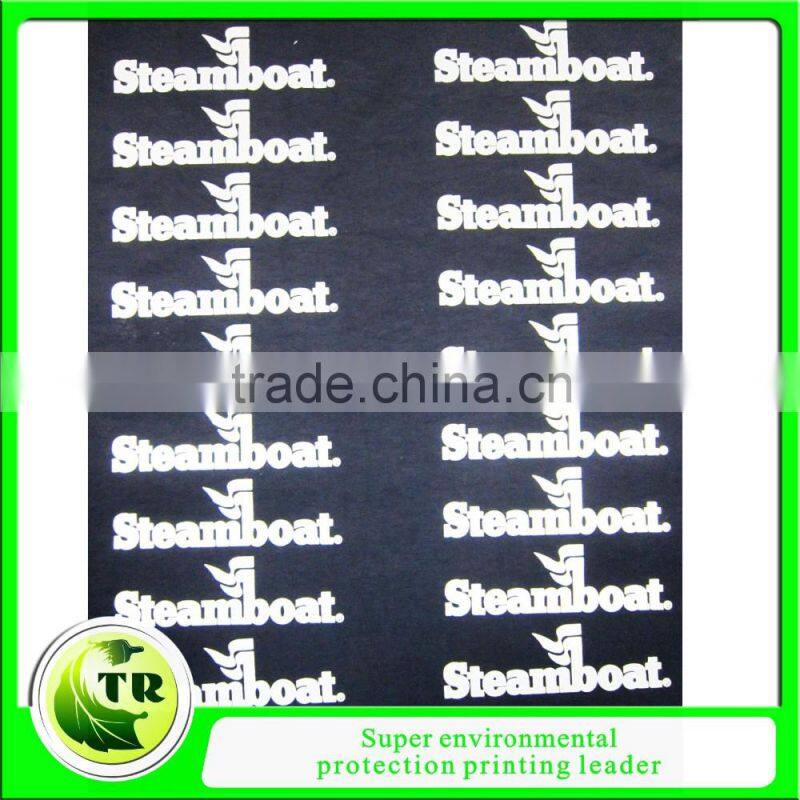 silicon reflective transfer printed logo label for uniform clothing