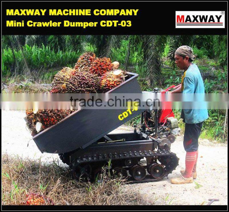 Small Farm Garden Crawler Track Cart , CE / ISO / SGS , Model: CDT03
