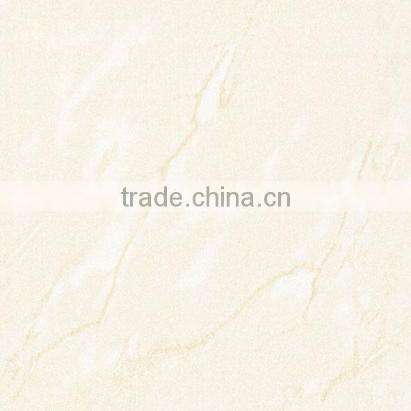 60x60cm Beige travertine marble price soluble salt nano polishd porcelain tiles for square pillar design from foshan nanhai
