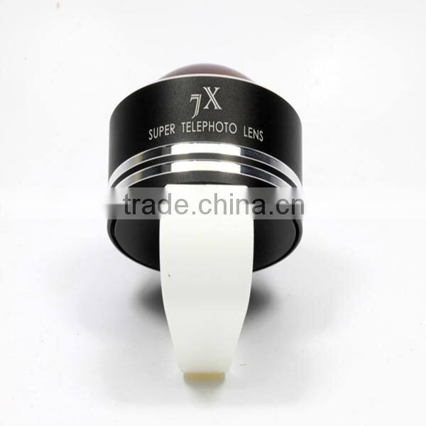 Mobile Phone Camera Lens 7x Telephoto Lens Zoom Lens with Arc Clip for iphone 6/6plus APL-7XST