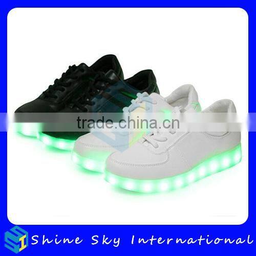 Hot selling new design women high heel shoes led light shoes