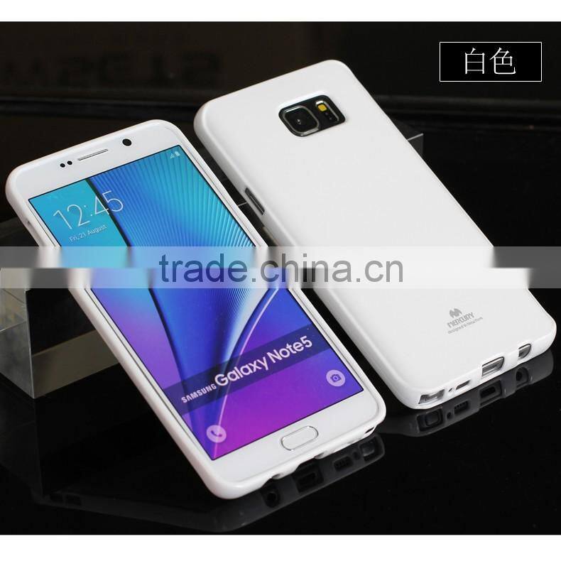 2016 High quality Newsets mercury Soft TPU Cellphone cover case for Samsung note 5 phone case
