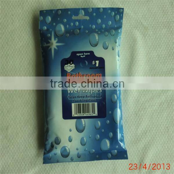 bathroom toilet cleaning wet wipes, wet tissue