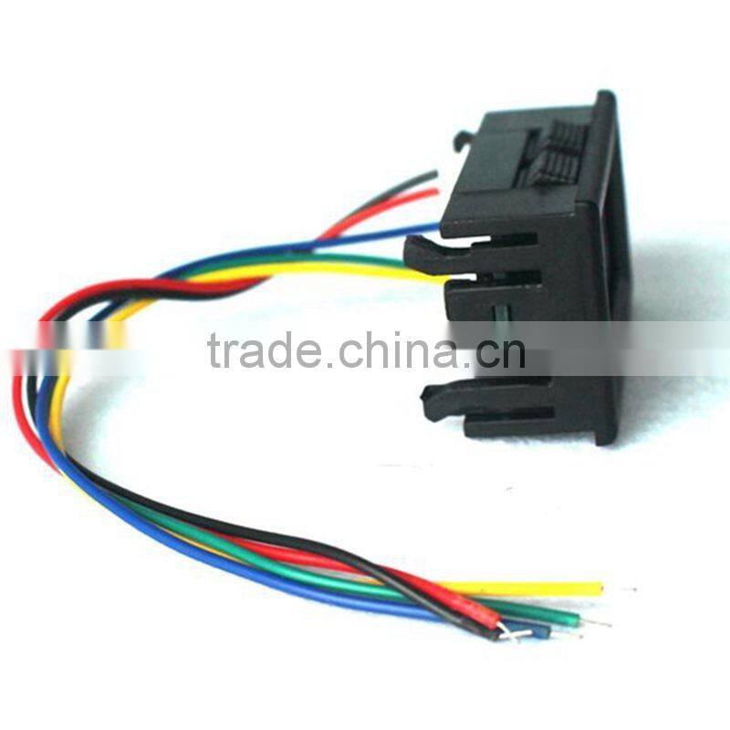 0.28" DC 0-100V/50A Red Blue Digital Voltmeter Ammeter 2 in 1 DC Volt Amp Meter With 50A/75mV Ampere Shunt