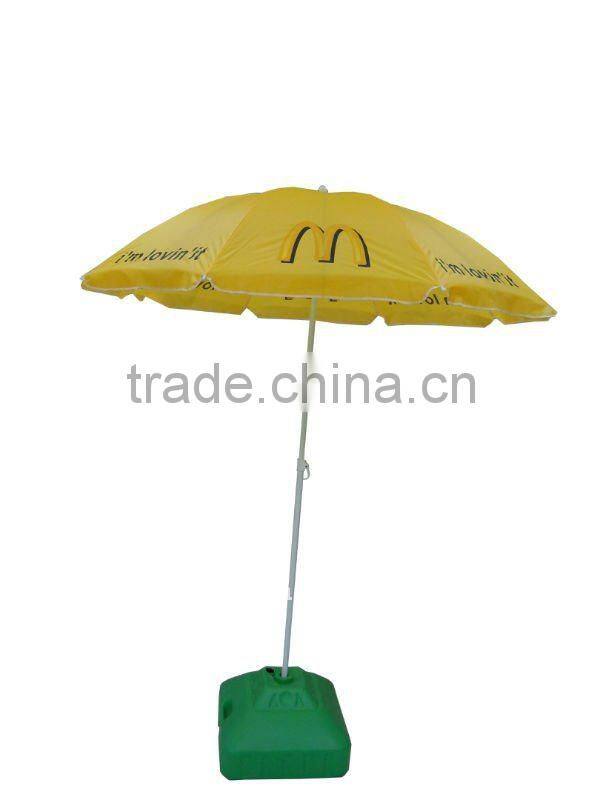 180cmx8k printing large promotional parasol beach umbrella
