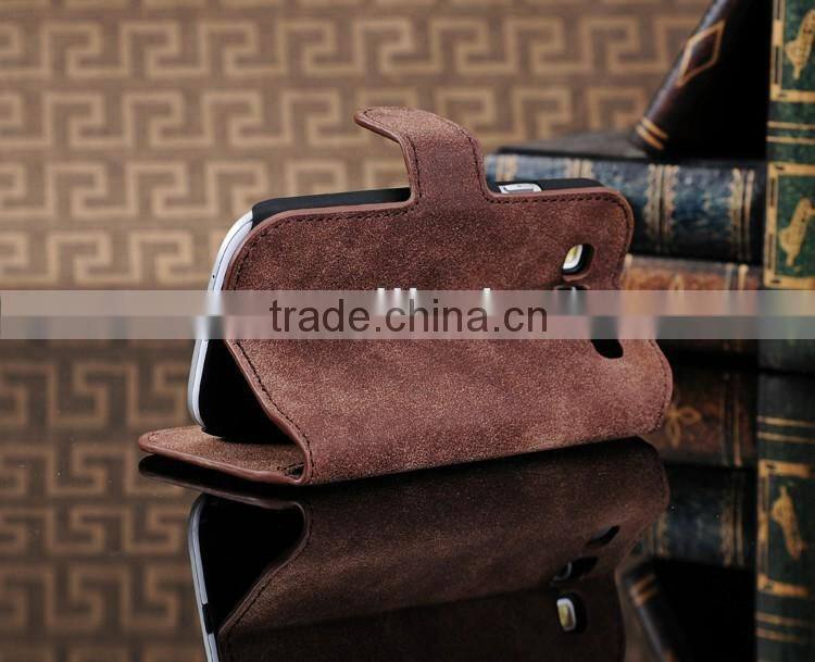 For Samsung Galaxy S3 i9300 High Quality Ultra Thin Magnetic Flip Wallet Genuine Cowhide Leather Stand Case
