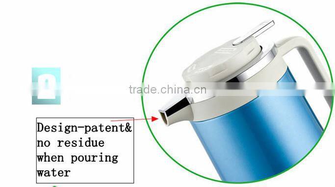 2015 New year Gift Colorful Spray Painting Anti leakage waterproof Double Wall Stainless Steel Electric Kettle
