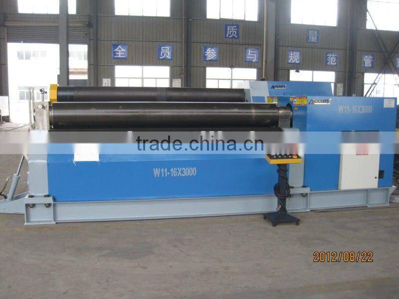 6mm mechanical metal sheet rolling machine , steel roll bending machine