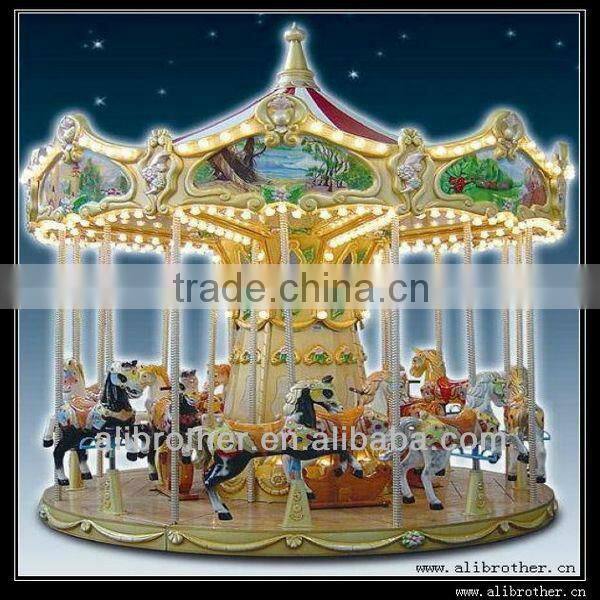 High quality and lower price mini carousel of amusement park rides 6 seats