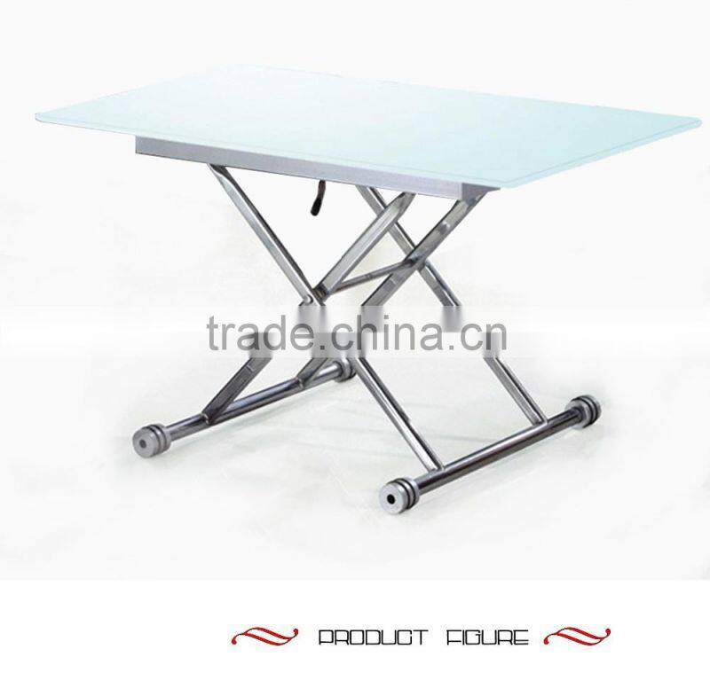 Folding Glass Dining Table General Used Dining Room Furniture
